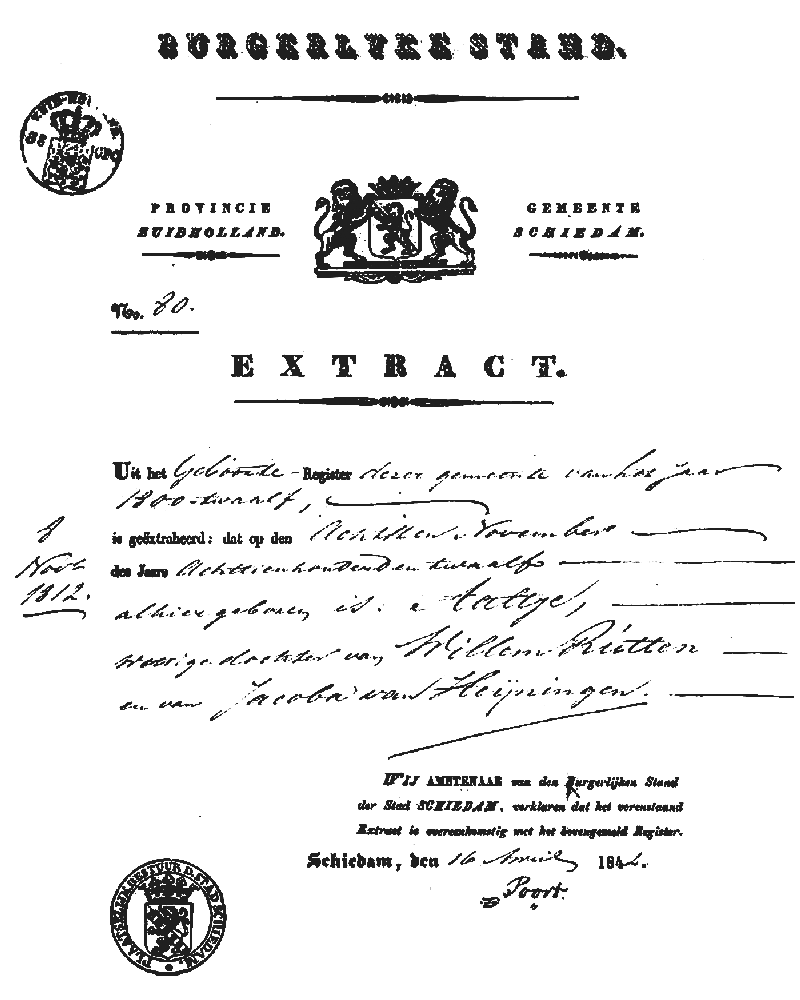 18420416 BS geb extr 1812 Aaltje dv W Rutten - J v Heijningen